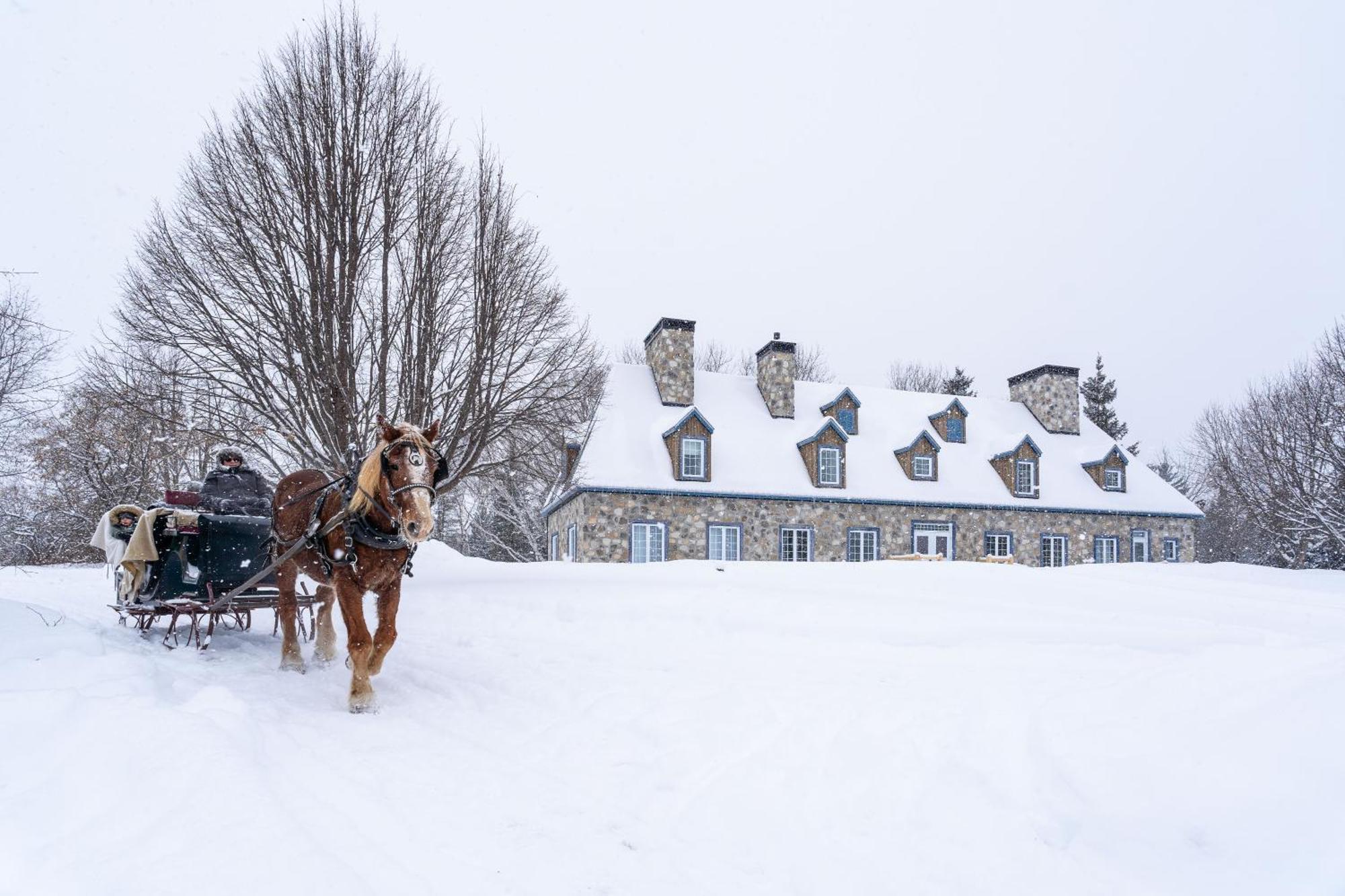 Le Baluchon Eco-Villegiature Saint-Paulin Bagian luar foto