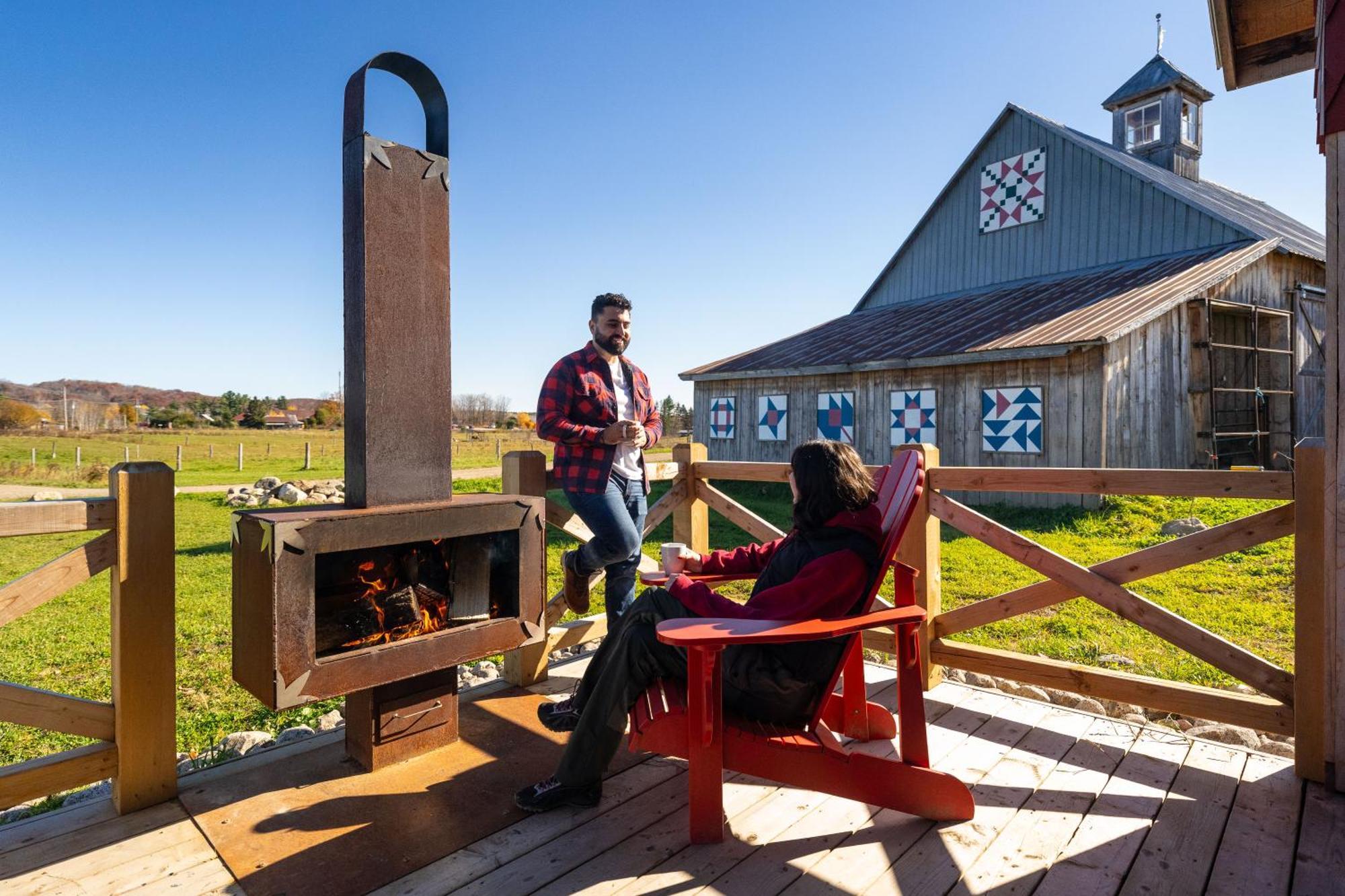 Le Baluchon Eco-Villegiature Saint-Paulin Bagian luar foto